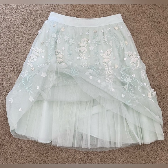 ASOS Embellished Ice Mint Midi Skirt - Picture 5 of 10
